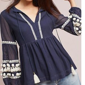 Anthropologie Vineet Bahl festive top